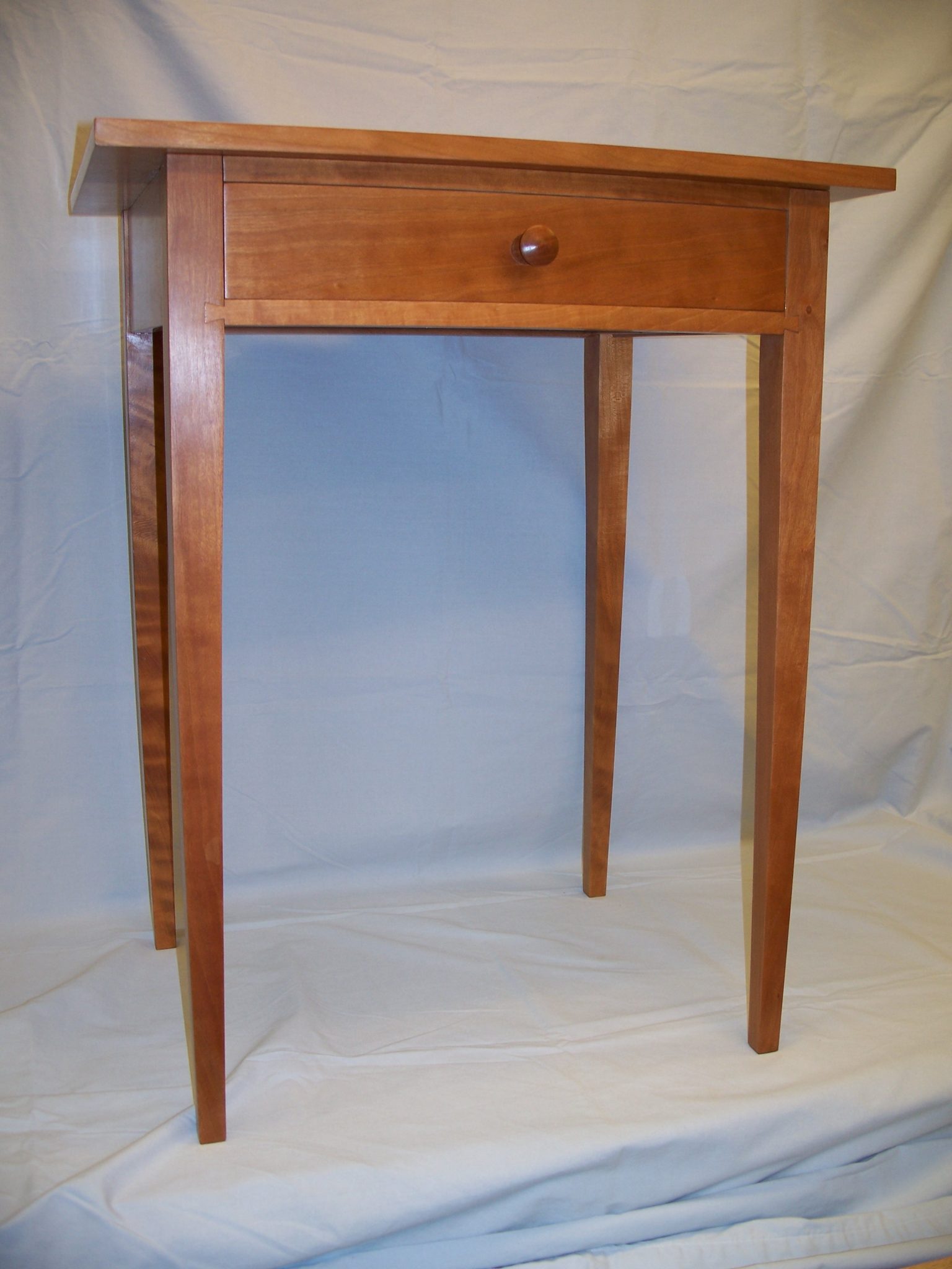 Shaker style Cherry Night Table from plans in Fine Woodworking